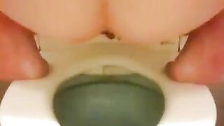 Amateur lady and sweet poop