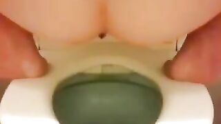 Amateur lady and sweet poop