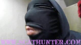 Cute lady and hot poop show