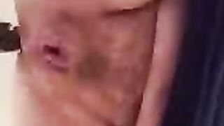 Gaping asshole and poo closeup