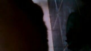 Lady and amateur poop