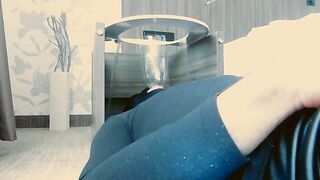 Chubby ass lady shits for hot slave