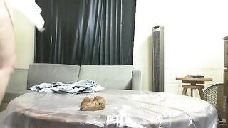 Nikki poops on the table