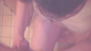 Amateur girl poops in the bathroom