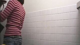 Beautiful Japanese pooping dark hole