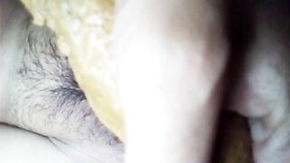 Asian girlfriend creampied while pooping