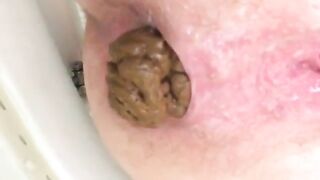 Piss and lovely shit in closeup