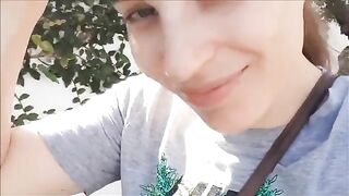 Sexy poop selfie in outdoors