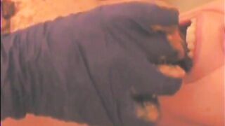 Decorating slave with shit