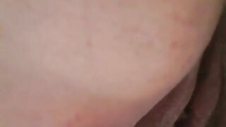 Chubby ass and standing poop