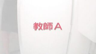 Brunette cute Japanese gal takes a big dump