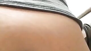 Ebony babe and tasty closeup poop