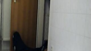 Sniffing and eating poop from the hot ass