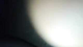 Messy shit on her hubby's fat cock