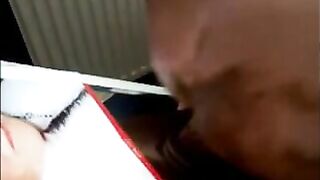 Naughty bbw lady with dirty dildo