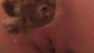 Pushing thick hard turd