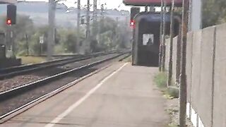 Pooping in the train station