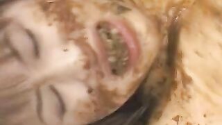 Smearing shit and eating shit