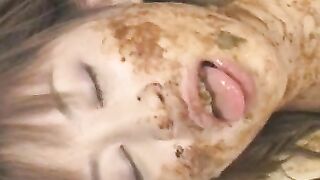 Smearing shit and eating shit