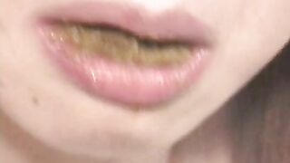 Eating fresh shit on the plate