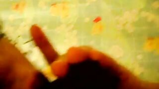 Hungry babe eating poop chocolate