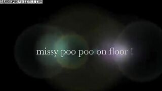 Curvy girl and sexy poop