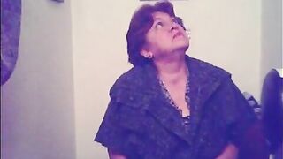 Granny pooping video