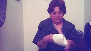 Granny pooping video