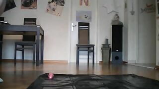 Blonde beauty with big tits and wet pussy pooping