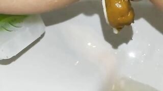 Juicy poop closeup