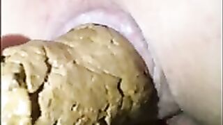 Hot thick log from beautiful asshole