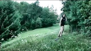 Pooping milk in the garden