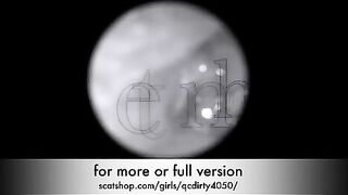 Dirty hot pooping babe closeup