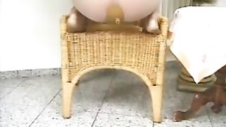 Bitch Pooping in her panty