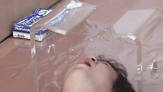 young japanese scat kaviar pooping session