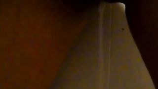 Girl peeing on the wall