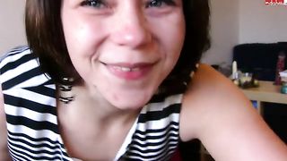 Milf pissing in a glass