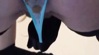 Girl pooping on her lingerie