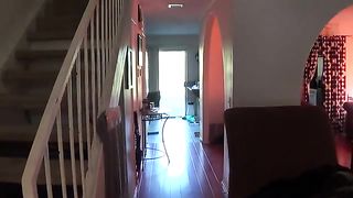 Girl relieved after pissing