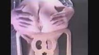 Man catches every shit that comes out her butt