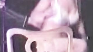 Man catches every shit that comes out her butt