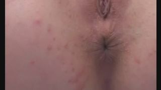 Brunette girl bites her shitty toes