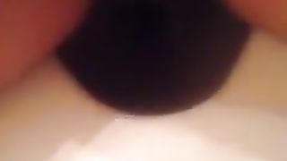 Constipated in the toilet