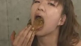 Asian style shit eating