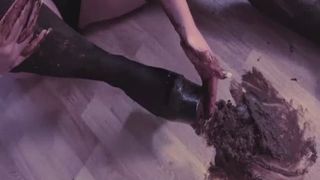 Lesbian shit and puke eating and smearing