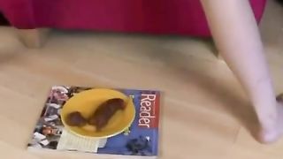 Shitting in the kitchen