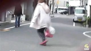 Japanese style of pooping in the streets