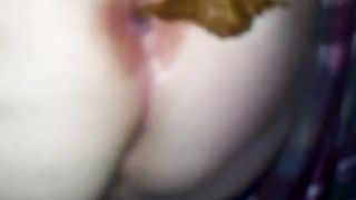 Pooping in bed is one of her favorites