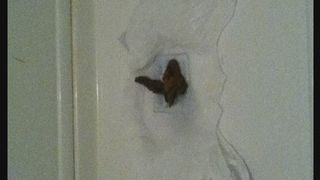 Girl pooping taking a small shit