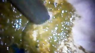 Pervy guy slides toy in dirty ass